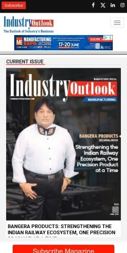 Anteprima del sito IndustryOutlook, media di Stati Uniti per articoli sponsorizzati