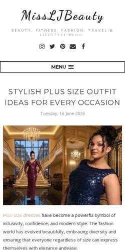 スポンサード記事向けのアメリカ合衆国メディア、MissLJBeautyのサイトプレビュー