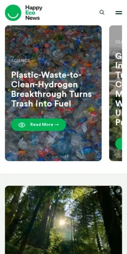 Anteprima del sito Happy Eco News, media di Stati Uniti per articoli sponsorizzati
