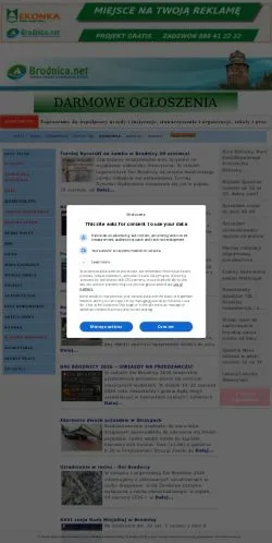 Anteprima del sito Brodnica, media di Polonia per articoli sponsorizzati