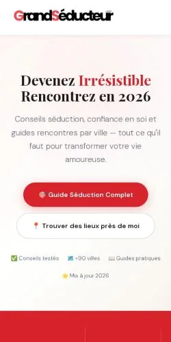 Anteprima del sito Grand Séducteur, media di Francia per articoli sponsorizzati