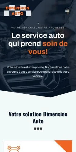 Vista previa del sitio Dimension Auto, medio de Francia para artículos patrocinados