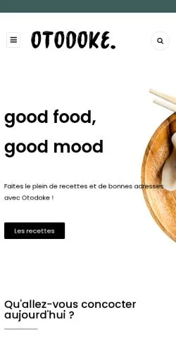 Vista previa del sitio Otodoke, medio de Francia para artículos patrocinados