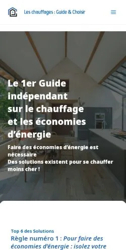 Anteprima del sito Les Chauffages, media di Francia per articoli sponsorizzati