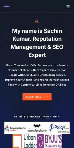 Aperçu du site Sachin Kumar ORM, média de États-Unis pour articles sponsorisés
