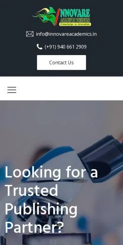 Anteprima del sito Innovare Academics, media di India per articoli sponsorizzati