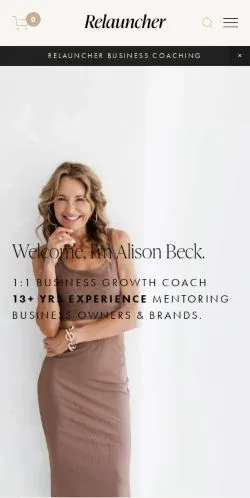 Anteprima del sito Relauncher Business Coach, media di Australia per articoli sponsorizzati