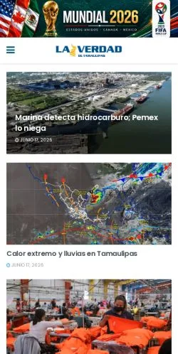 Anteprima del sito La Verdad Noticias, media di Messico per articoli sponsorizzati