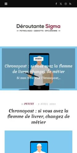 Anteprima del sito Déroutante Sigma, media di Francia per articoli sponsorizzati