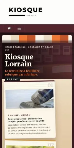 Anteprima del sito Kiosque Lorrain, media di Francia per articoli sponsorizzati