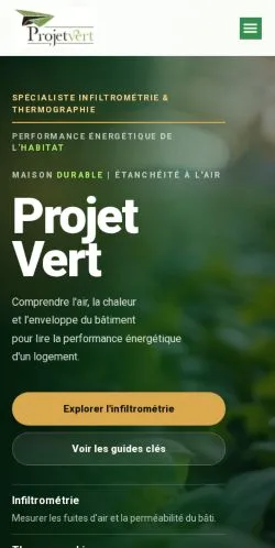 Vorschau der Website Projet Vert, Medium aus Frankreich für gesponserte Artikel