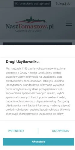 Anteprima del sito NaszTomaszów, media di Polonia per articoli sponsorizzati