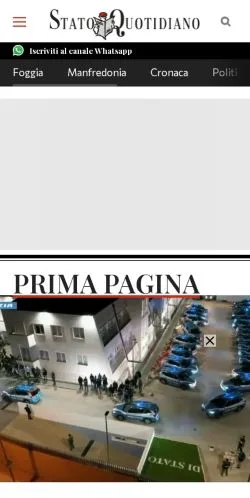 Anteprima del sito StatoQuotidiano, media di Italia per articoli sponsorizzati