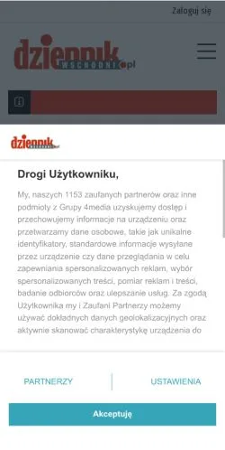 Anteprima del sito Dziennik Wschodni, media di Polonia per articoli sponsorizzati