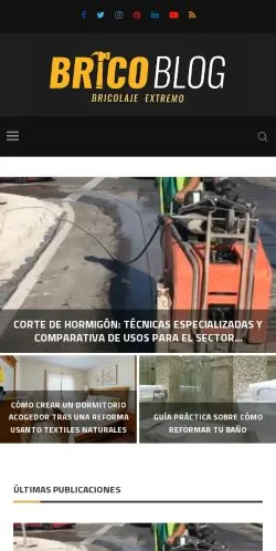 Anteprima del sito BricoBlog, media di Spagna per articoli sponsorizzati