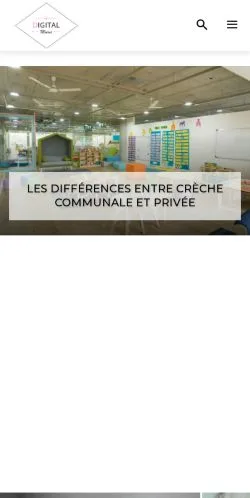 Preview of the DigitalMums website, a media outlet in France for sponsored articles
