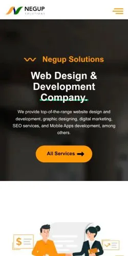 Forhåndsvisning av nettstedet Negup Solutions, medium fra Storbritannia for sponsede artikler