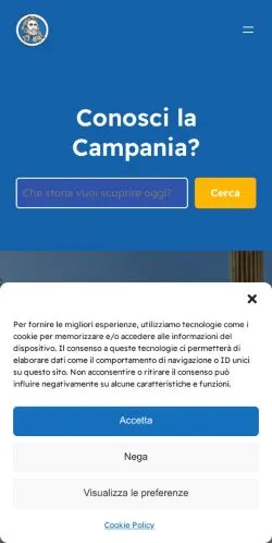 Anteprima del sito Storie Di Napoli, media di Italia per articoli sponsorizzati