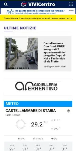 Anteprima del sito Vivicentro, media di Italia per articoli sponsorizzati