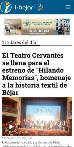 Anteprima del sito i-Bejar, media di Spagna per articoli sponsorizzati