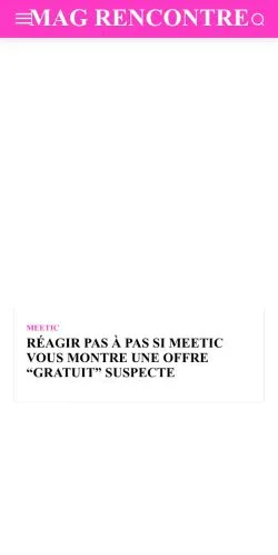 Preview of the Guide Rencontre website, a media outlet in France for sponsored articles
