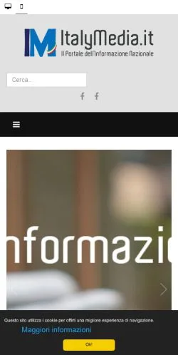 Anteprima del sito ItalyMedia, media di Italia per articoli sponsorizzati