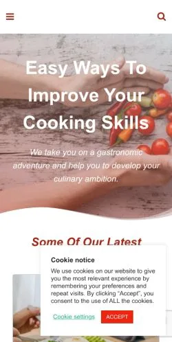 Anteprima del sito Culinary Ambition, media di Stati Uniti per articoli sponsorizzati