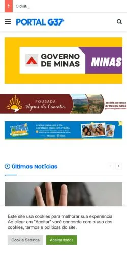 Vista previa del sitio Notícias Divinópolis, medio de Brasil para artículos patrocinados