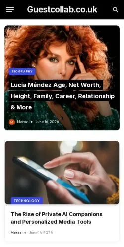 Anteprima del sito Guestcollab, media di Regno Unito per articoli sponsorizzati