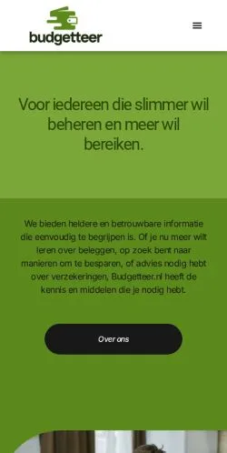 Podgląd witryny Budgetteer, medium z kraju Holandia do artykułów sponsorowanych