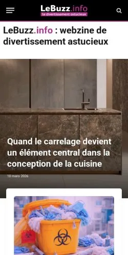 Aperçu du site LeBuzz, média de France pour articles sponsorisés