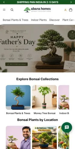 スポンサード記事向けのアメリカ合衆国メディア、Abana Homesのサイトプレビュー