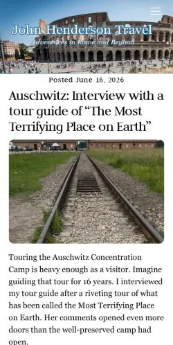 Podgląd witryny John Henderson's Travel, medium z kraju Stany Zjednoczone do artykułów sponsorowanych