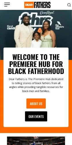 Pré-visualização do site Dear Fathers, meio de Estados Unidos para artigos patrocinados