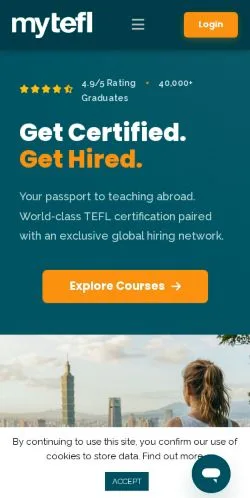 Vorschau der Website myTEFL, Medium aus Vereinigte Staaten für gesponserte Artikel