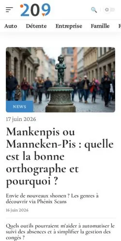 Forhåndsvisning af 209, medie fra Frankrig til sponsorerede artikler