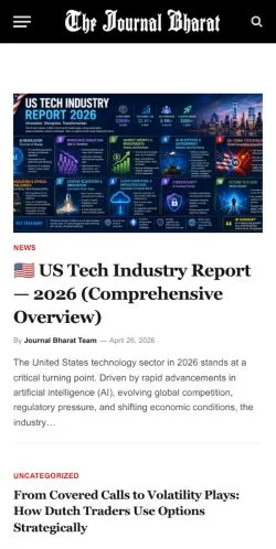 Aperçu du site The Journal Bharat, média de États-Unis pour articles sponsorisés