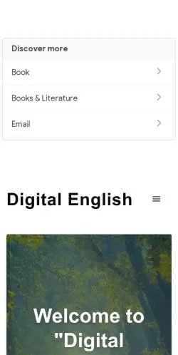 Podgląd witryny Digital English, medium z kraju Indie do artykułów sponsorowanych