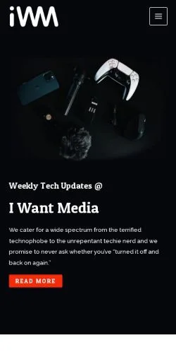 スポンサード記事向けのアメリカ合衆国メディア、I Want Mediaのサイトプレビュー
