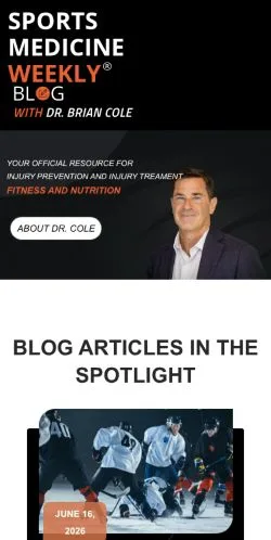 Anteprima del sito Sports Medicine Weekly, media di Stati Uniti per articoli sponsorizzati