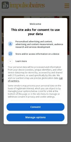 Anteprima del sito ImpulsoBaires, media di Argentina per articoli sponsorizzati