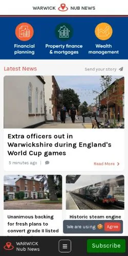 Anteprima del sito Warwick Nub News, media di Regno Unito per articoli sponsorizzati