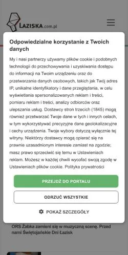 Podgląd witryny Łaziska Górne Portal Miejski, medium z kraju Polska do artykułów sponsorowanych