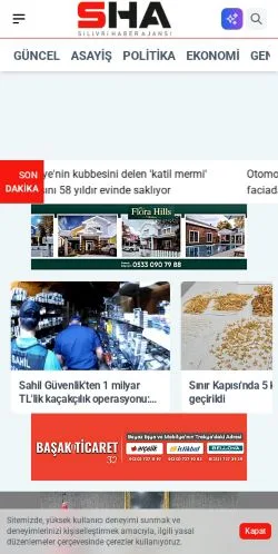 Vorschau der Website Silivri Haber Ajansı, Medium aus Türkei für gesponserte Artikel