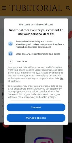 Anteprima del sito Tubetorial, media di Stati Uniti per articoli sponsorizzati