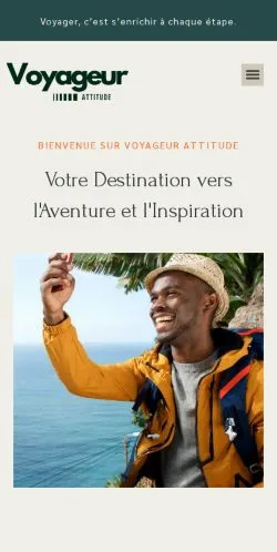 スポンサード記事向けのフランスメディア、Voyageur Attitudeのサイトプレビュー