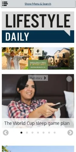 스폰서 기사용 영국 매체 The Lifestyle Daily 사이트 미리보기