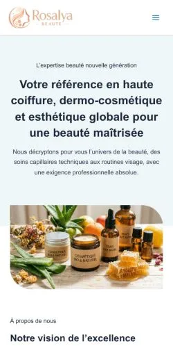 Anteprima del sito Rosalya Beauté, media di Francia per articoli sponsorizzati