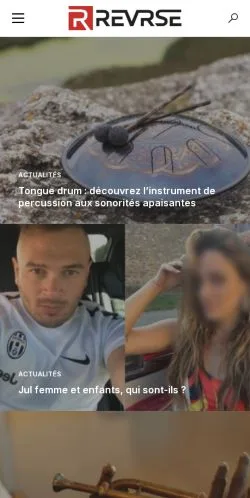 Anteprima del sito Revrse, media di Francia per articoli sponsorizzati