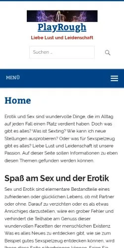 Forhåndsvisning av nettstedet Playrough, medium fra Tyskland for sponsede artikler